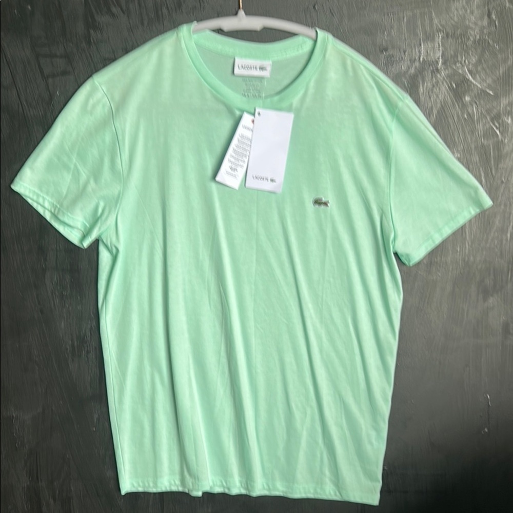 Lacoste Mint Green Crew Neck Tee